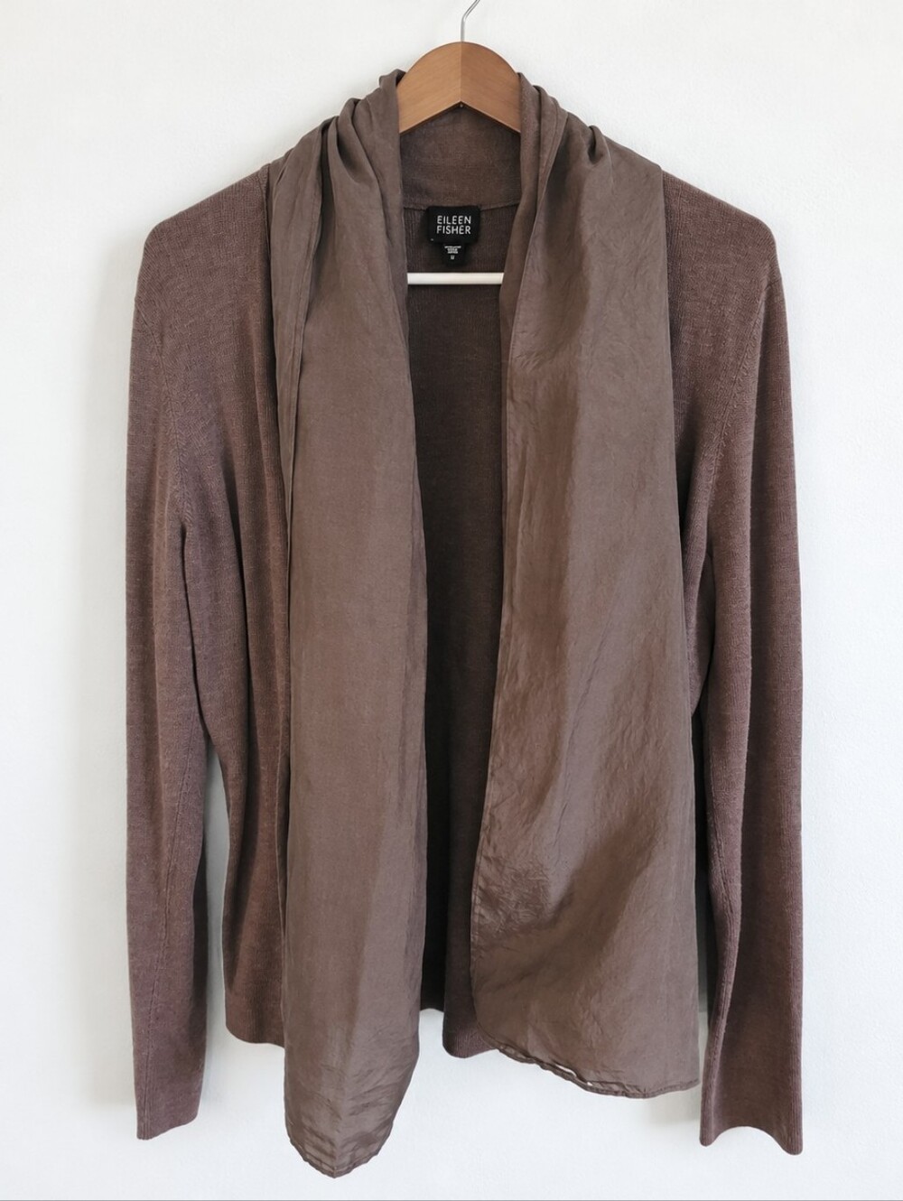 Eileen Fisher Open Front Drape Cardigan